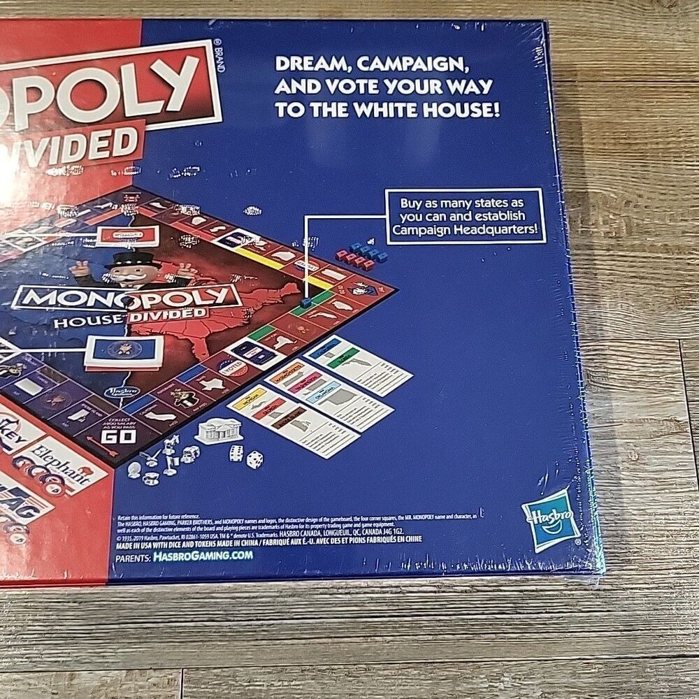 Hasbro Monopoly 2019 House Divided Political Board Game - Picture 7 of 7